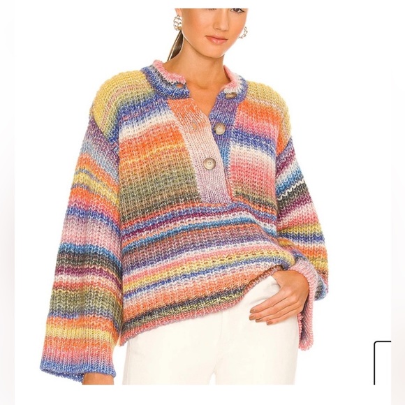 Something Navy Sweaters - Something Navy Ombre Henley Sweater
Rainbow Size X-small